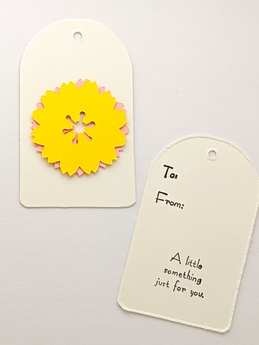 Sakura Yellow 2 | Handmade Gift Tags