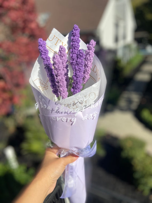 Handcrafted Crochet Lavender Bouquet