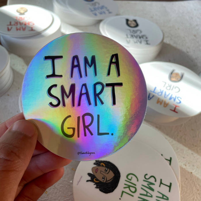 I am a Smart Girl Sticker