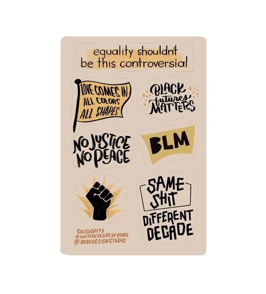 BLM Sticker Sheet