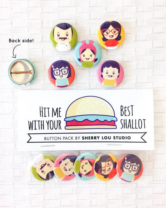 Bob’s Burger Button Pack