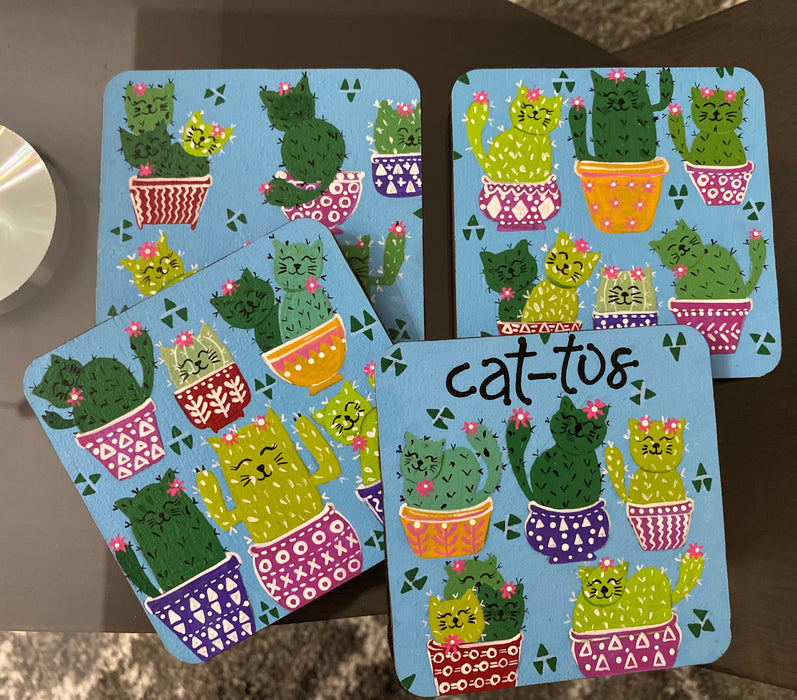 Cat-tus Coasters