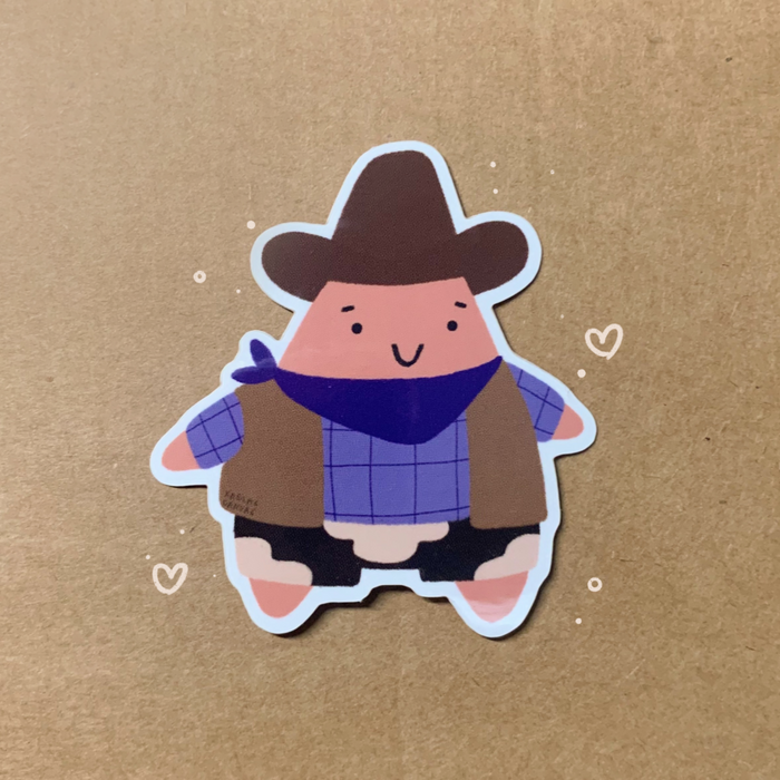 Cowboy Patrick Sticker