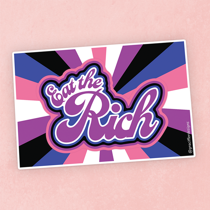 Gender Fluid Pride - Eat The Rich Sticker