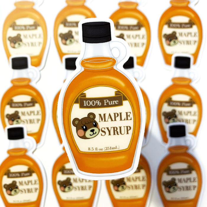 Maple Syrup Vinyl Sticker Decal