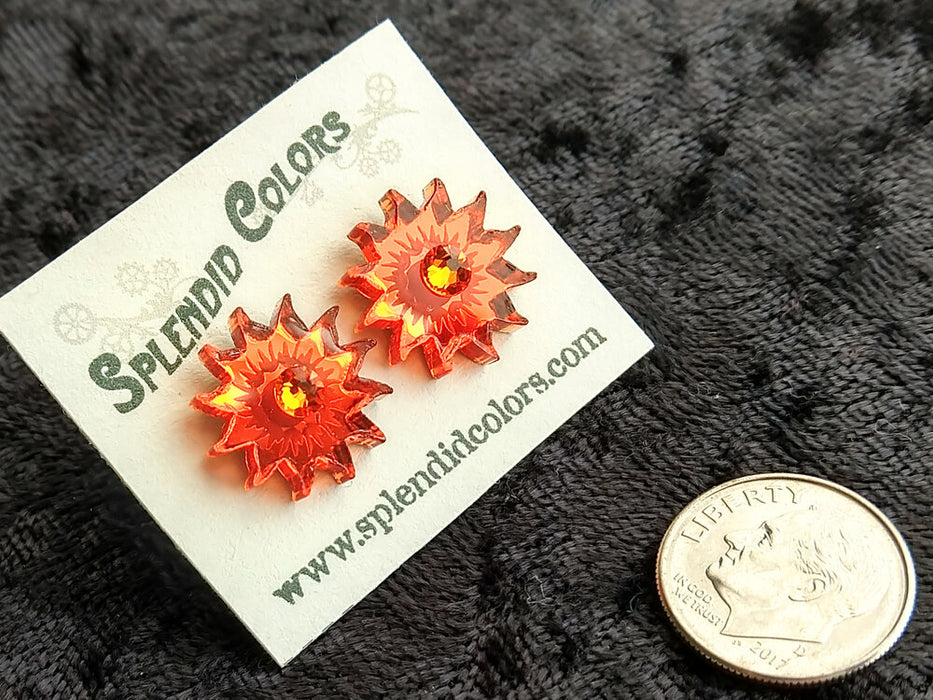 Sunflower Post Earrings