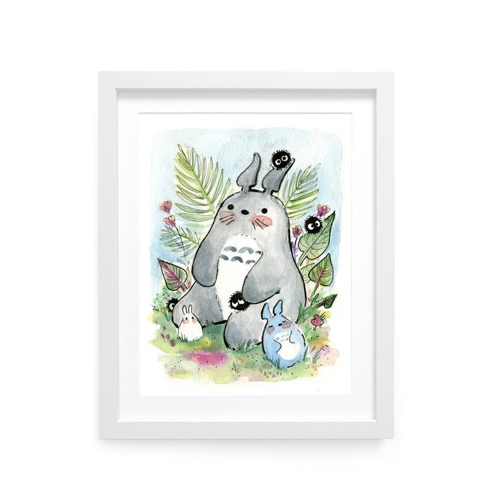 Garden Totoro Art Print