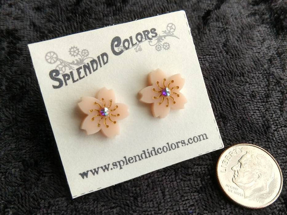 Sakura Cherry Blossom Post Earrings