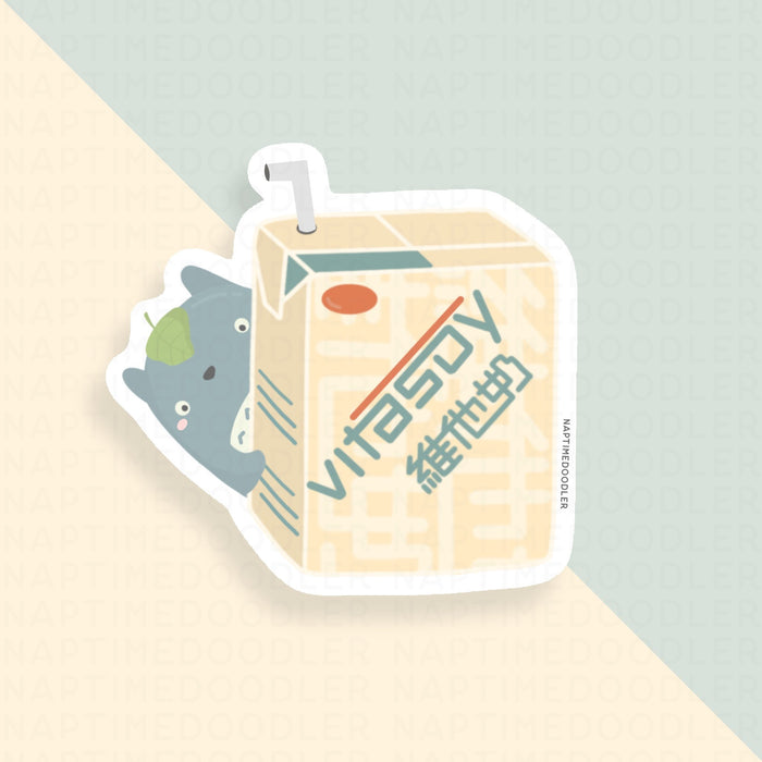 Totoro x Vitasoy Sticker | Naptime Doodler