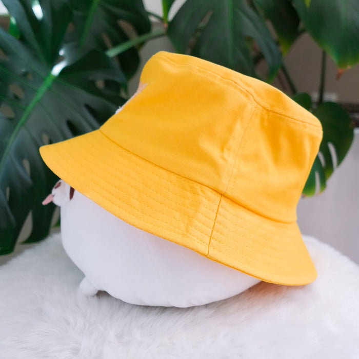 Embroidered Bucket Hat - Corgi Yellow