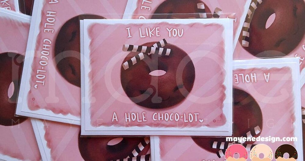 Chocolate Donut Card
