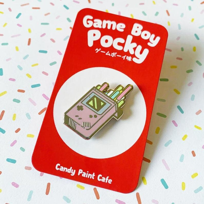 Nintendo Gameboy Pocky: Pink - Gold Enamel Pin