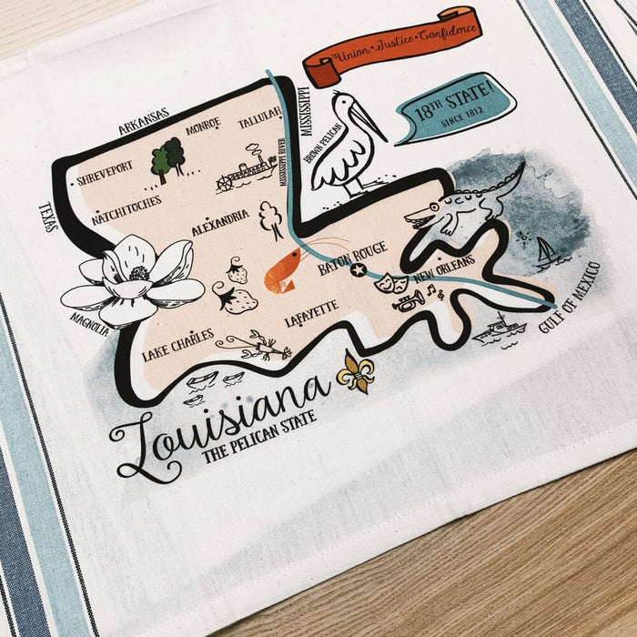 Louisiana State Kitchen/Tea Towel