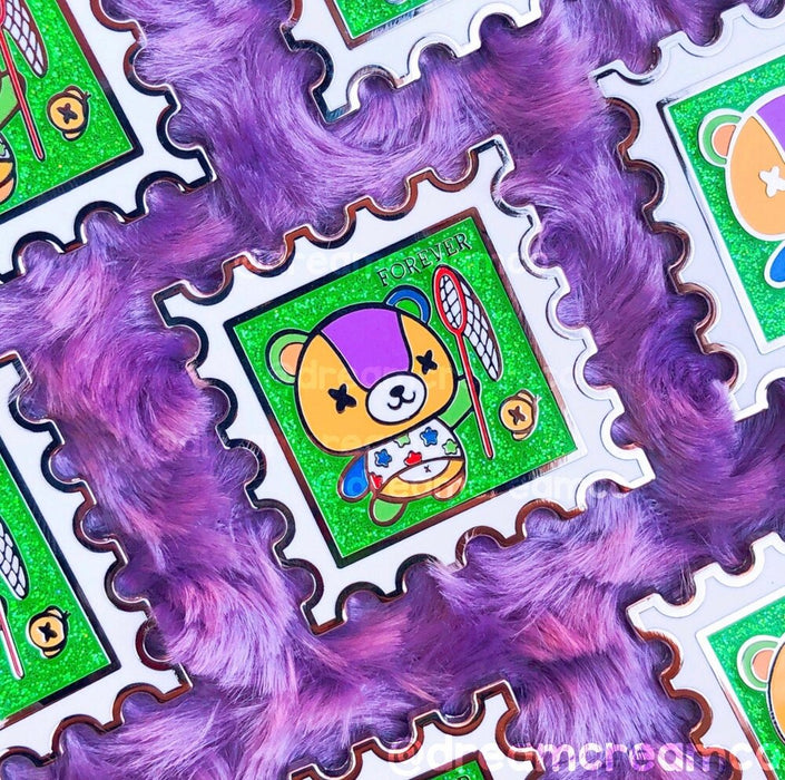 Animal Crossing Stitches Stamp Enamel Pin