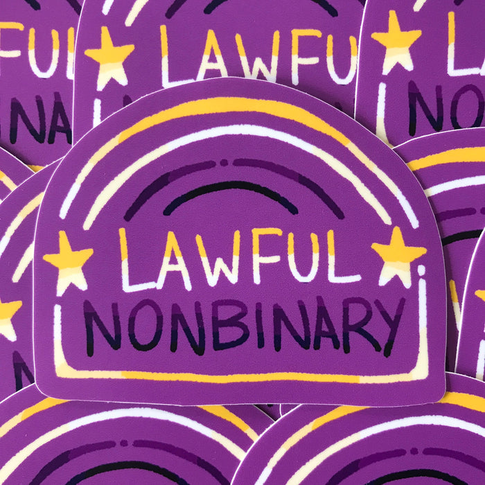 Lawful Nonbinary Matte Vinyl Stickers