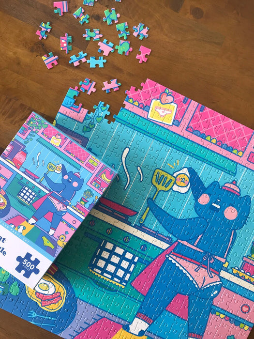 Kitchen Panty Cat Jigsaw Puzzle