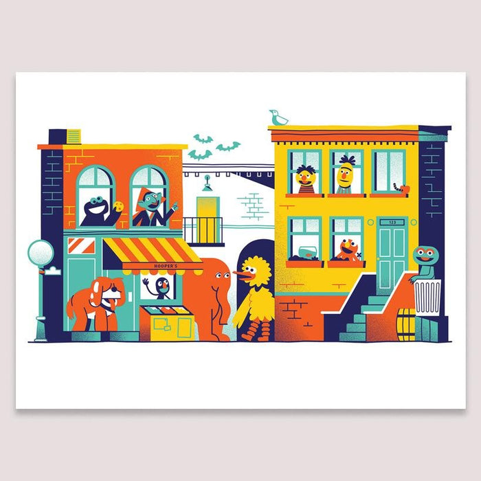 Art Print (Screenprint): Sesame Street