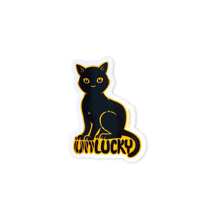 Black Cat 3" Sticker
