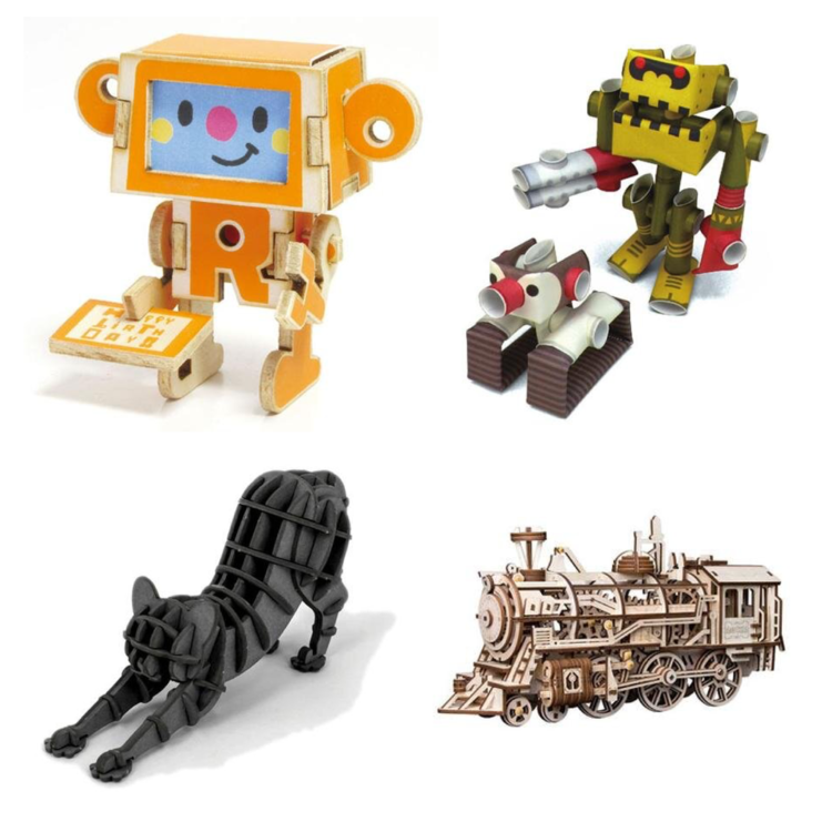 PIPEROID Paper Craft Robot Kit - Octo & Deca Characters