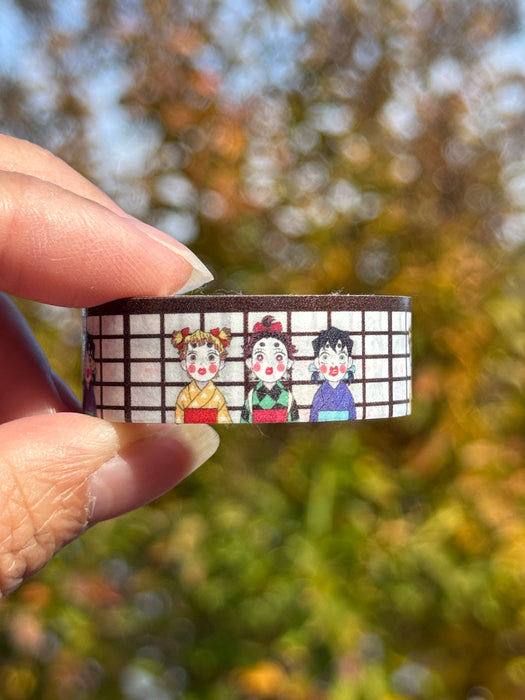 1.5cmx5m Baka Trio Washi Tape