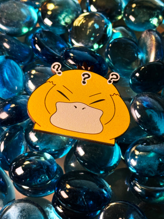 1.5in Confused Psyduck Wooden Pins