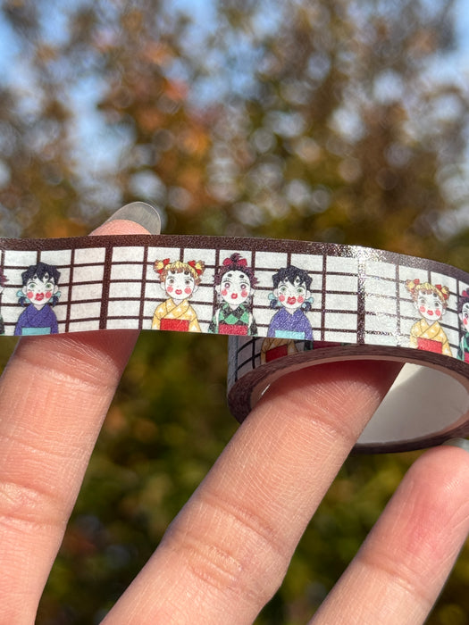 1.5cmx5m Baka Trio Washi Tape