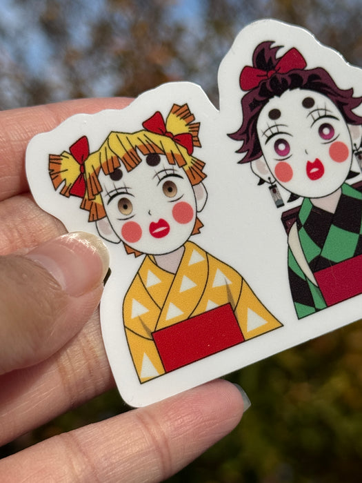 4in Baka Trio Die-cut Stickers
