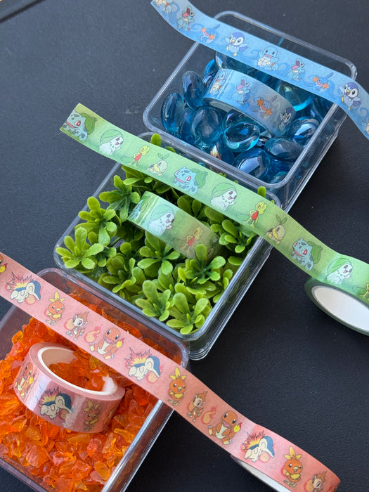 1.5cmx5m Starter Pokemon Washi Tape