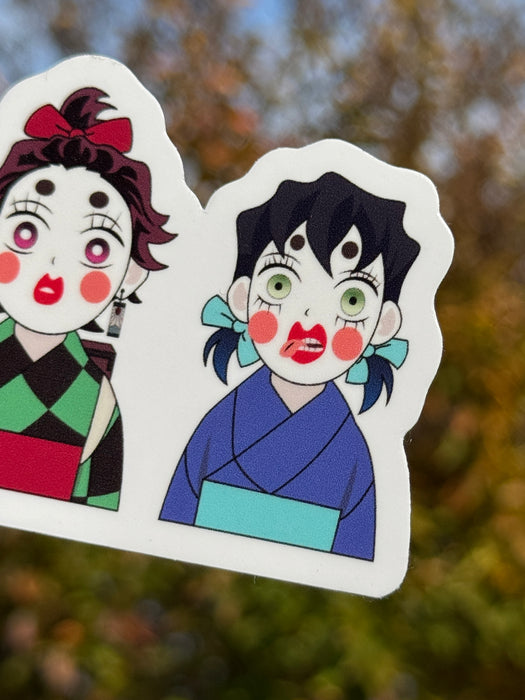 4in Baka Trio Die-cut Stickers