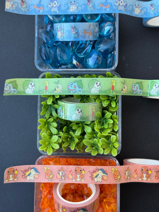 1.5cmx5m Starter Pokemon Washi Tape