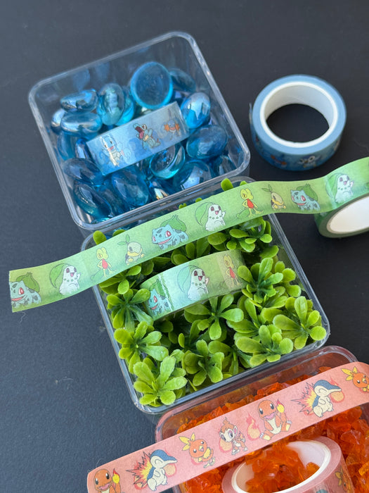 1.5cmx5m Starter Pokemon Washi Tape