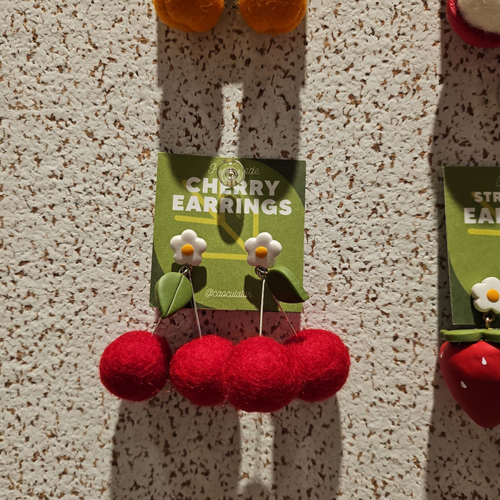 Red Cherry Earrings