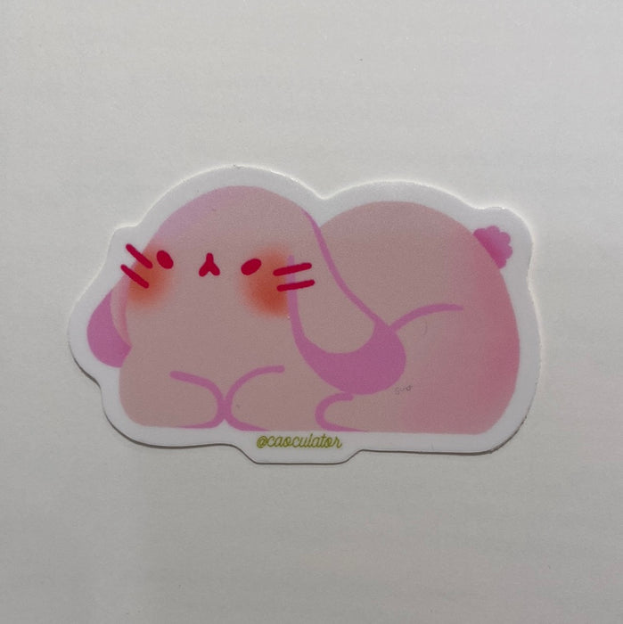 Pink Bunny Sticker — San José Made