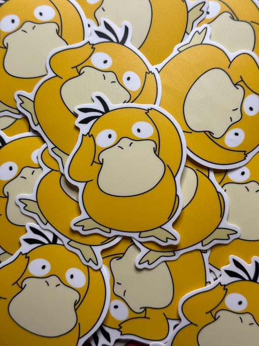 2.25”x2.65” Psyduck Matte Die-cut Sticker