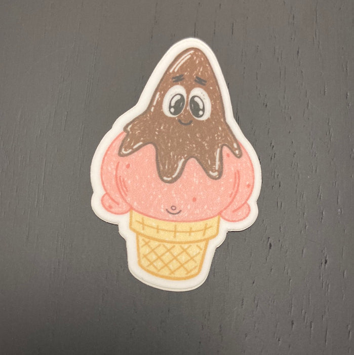 Patrick Dipped in Chocolate Vinyl Sticker