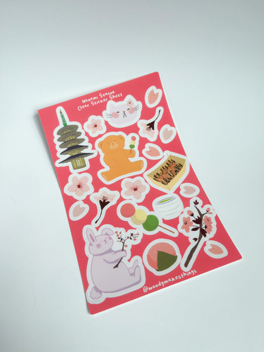 Hanami Clear Sticker Sheet