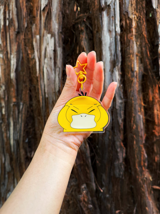 3in Confused Psyduck Acrylic Shaker Keychain
