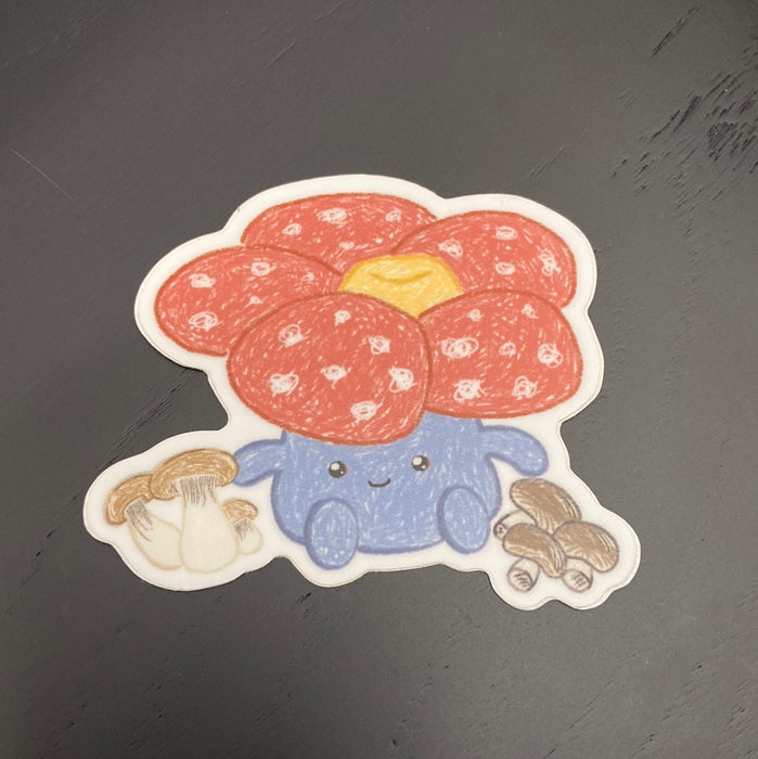Vileplume Mushroom Vinyl Sticker