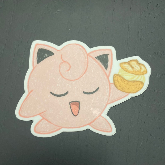 Jiggly Creampuff Vinyl Sticker