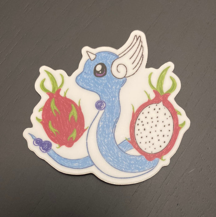 Dragonair Dragon Fruit Vinyl Sticker