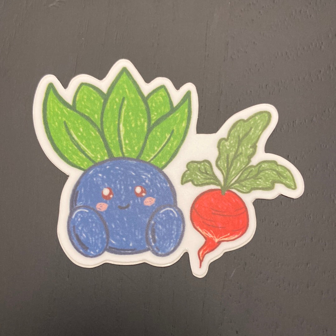 Oddish Radish Vinyl Sticker — San José Made