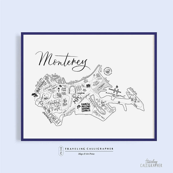 Monterey Map Print