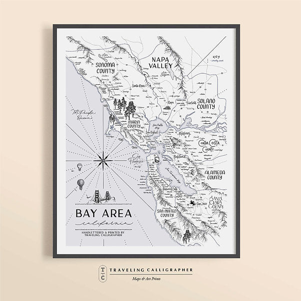Bay Area Map Print — San José Made