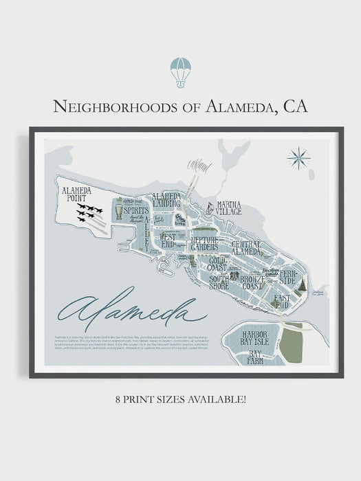 Alameda Map Print
