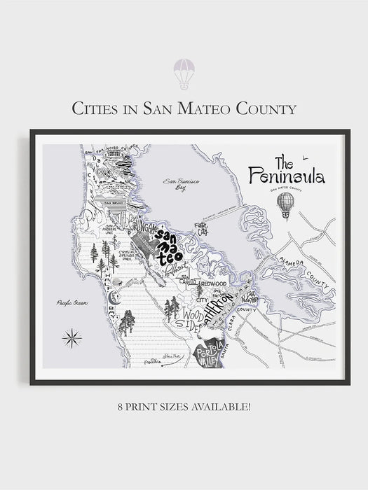 Peninsula Map Print