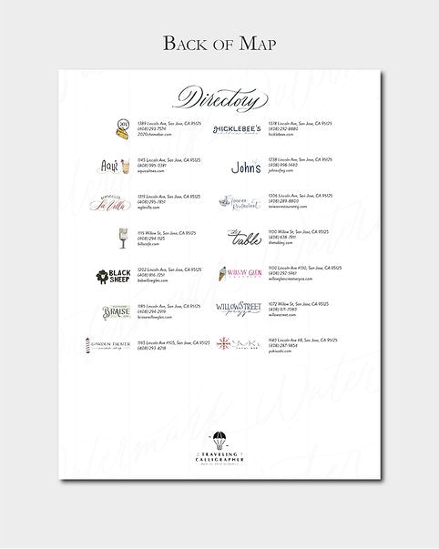 Lincoln Ave San Jose Map Print