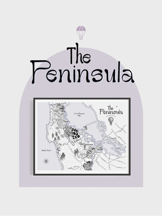 Peninsula Map Print
