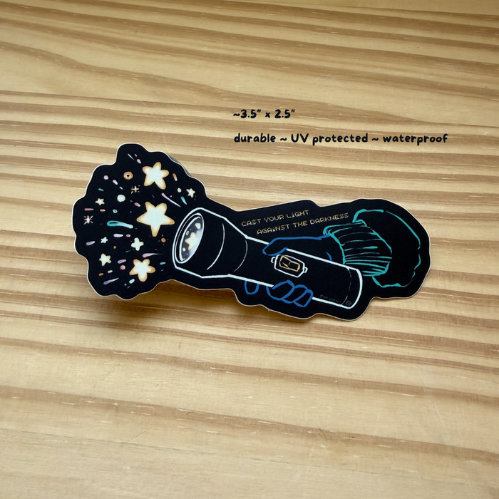 Cast Light Flashlight Sticker