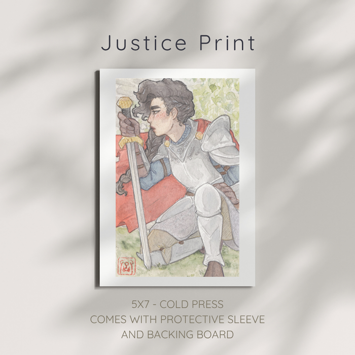Justice Watercolor Print (5x7)