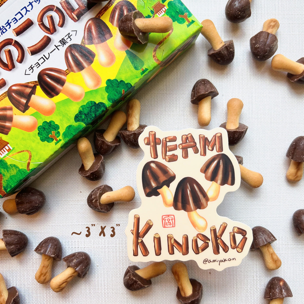 Team Kinoko/Chocoshrooms Sticker — San José Made